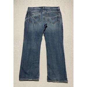 INC International Concepts Copenhagen Slim Boot Cut‎ Jeans Mens 38x30 Blue Denim
